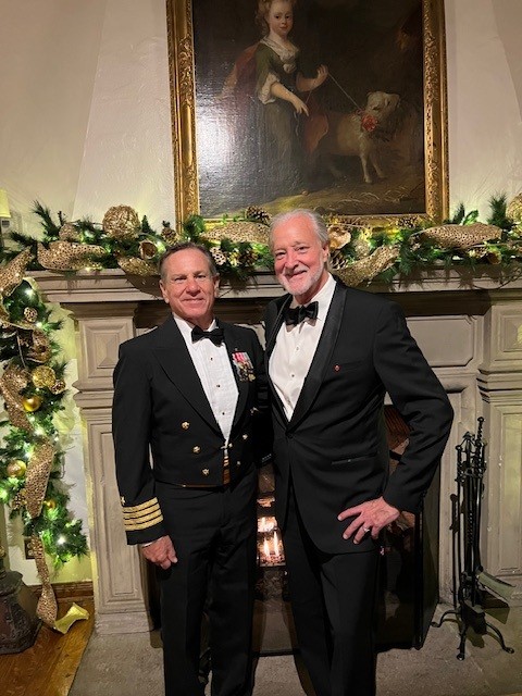 Spargo with Navy Captain friend